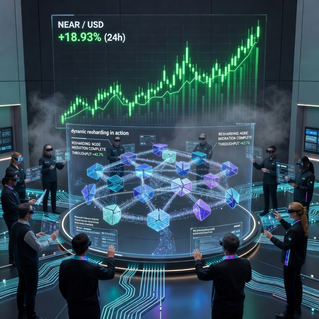 Near Protocol to Automate Growth with Dynamic Resharding, Token Surges