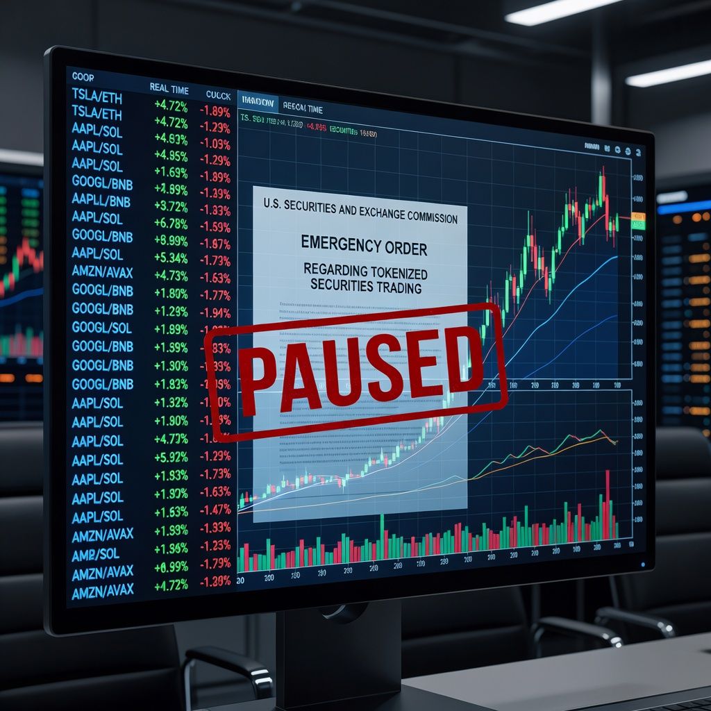 SEC Pauses Plan for Crypto Tokenized Stocks