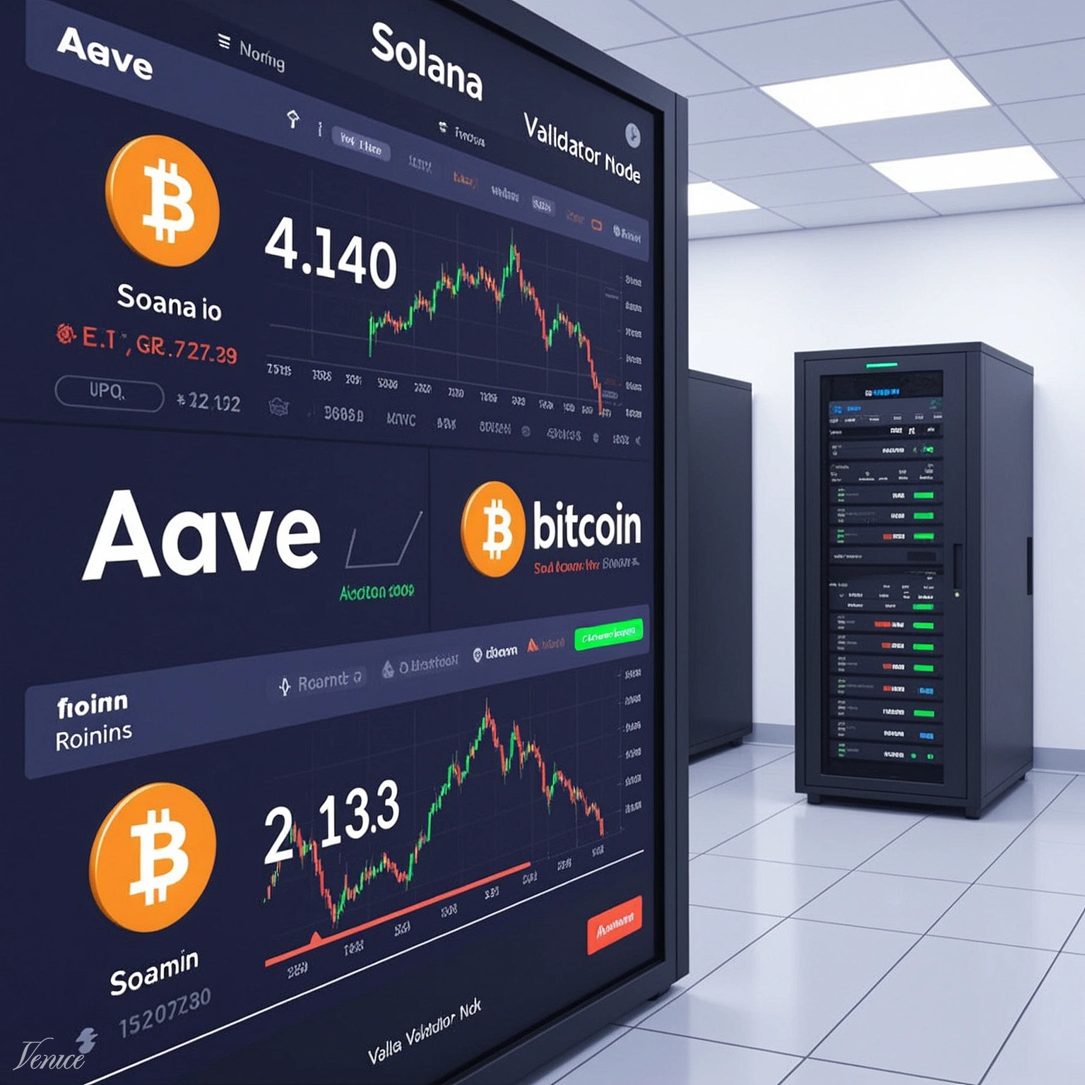 Aave, Solana Ecosystem Tokens Lead Crypto Rebound as Bitcoin Steadies Near $60,000