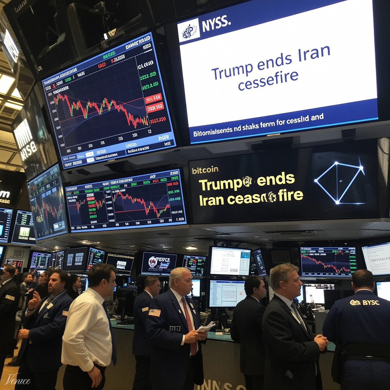 Crypto and Stocks Drop as Trump Ends Iran Ceasefire