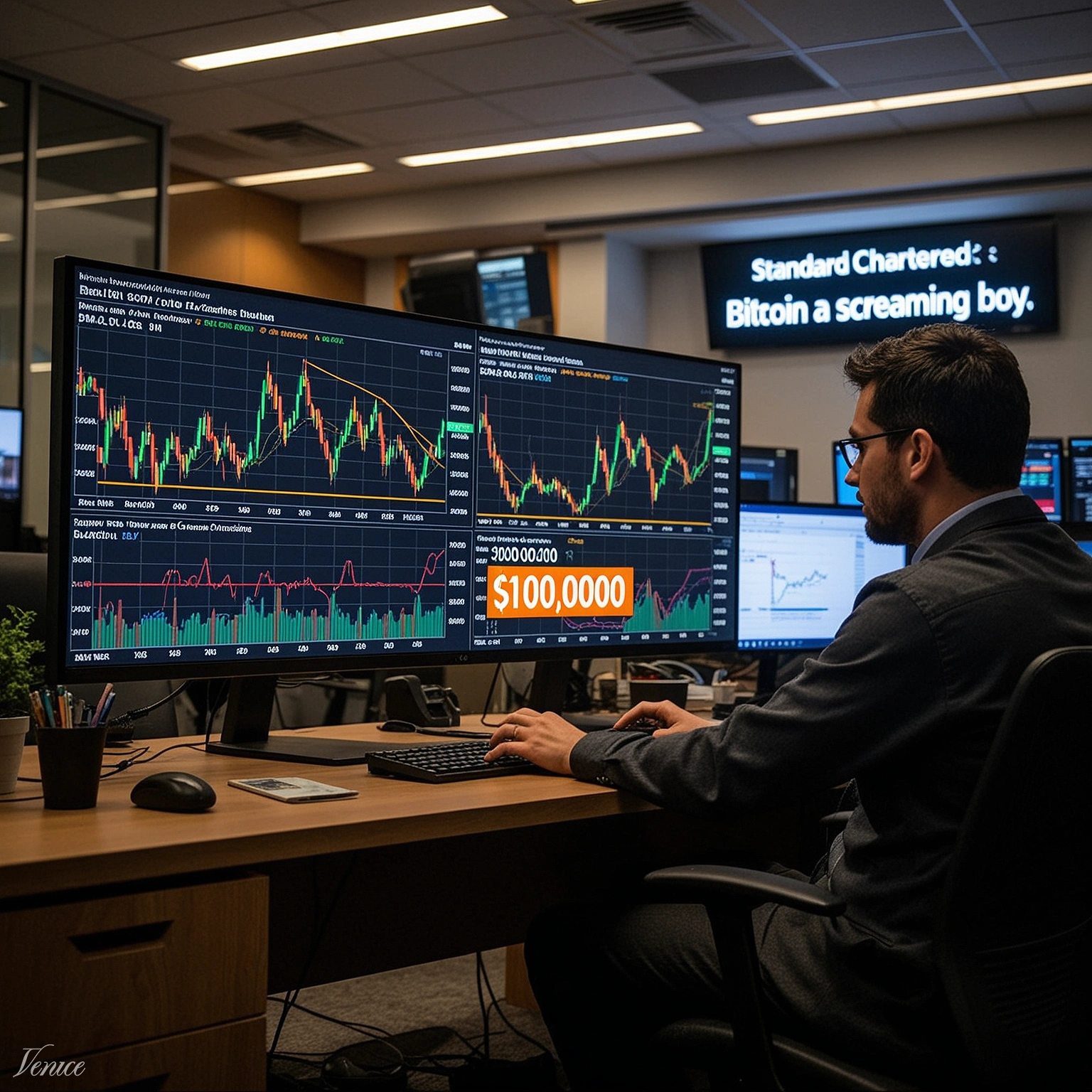 Bitcoin is 'A Screaming Buy': Standard Chartered Backs $100,000 Target, Shrugs Off Strategy (MSTR) Sell-Off